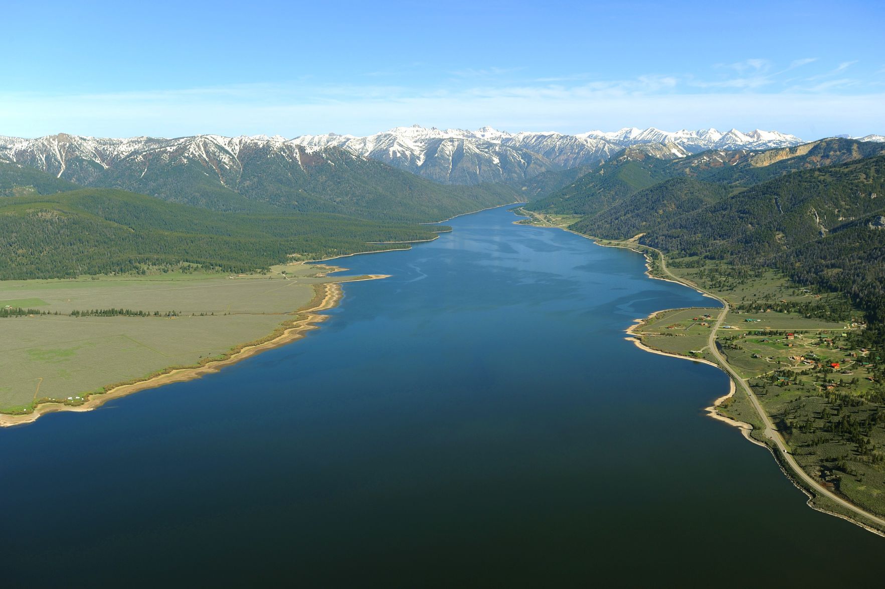 Hebgen Lake aerial